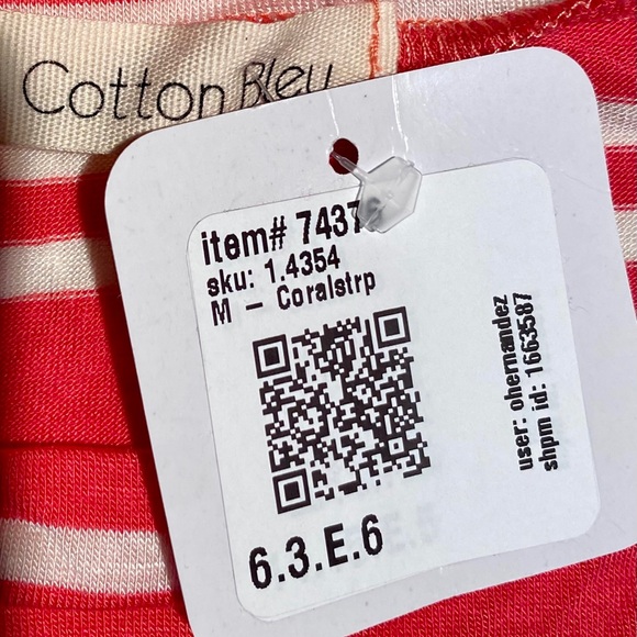 Nadene West Red/White Striped Top - Picture 4 of 5